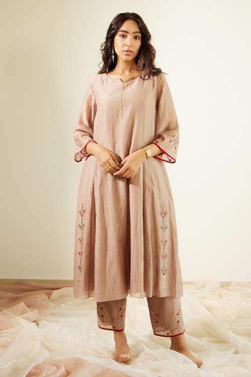 Grey Vrinda Kurta Set