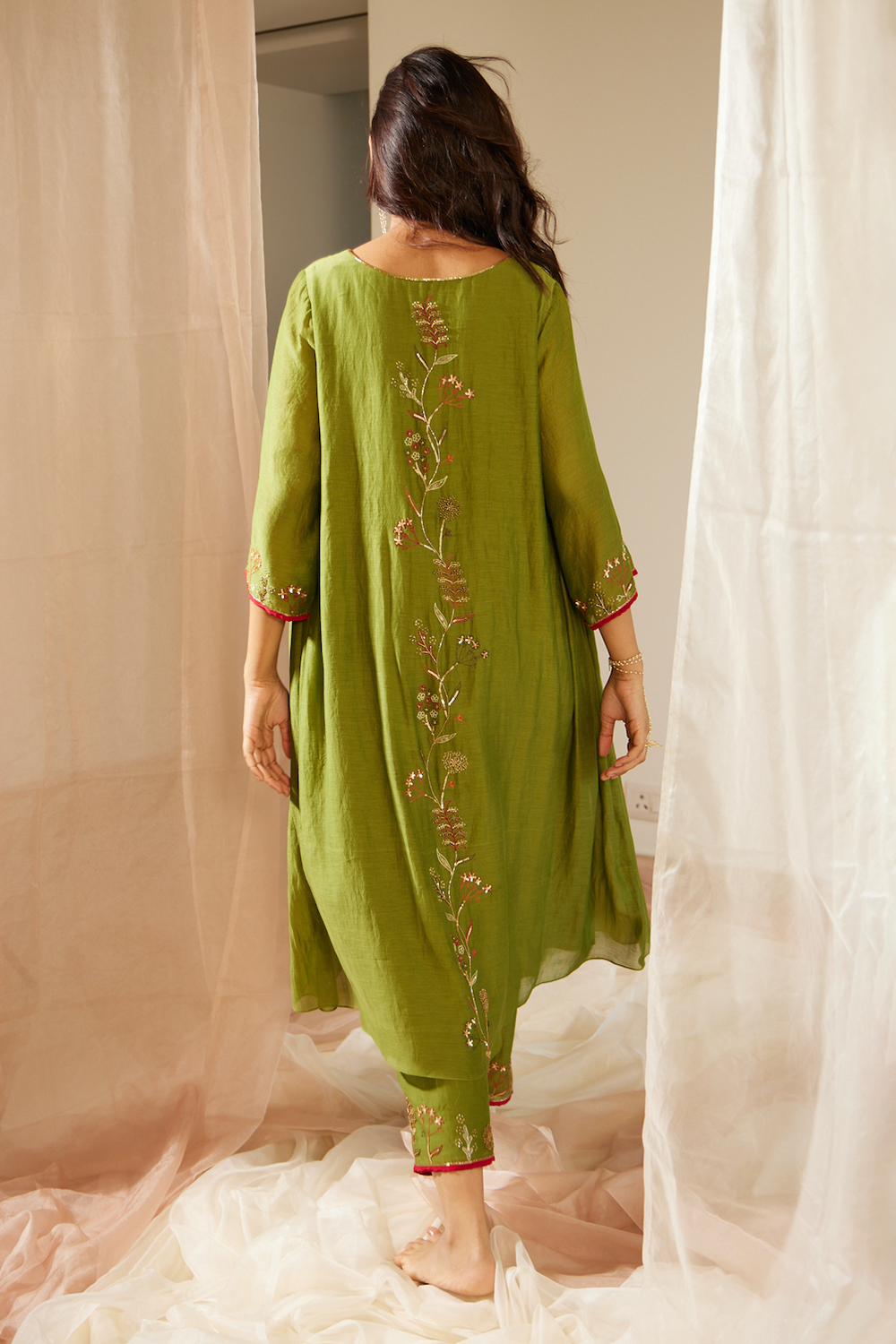 Green Gul Kurta Set