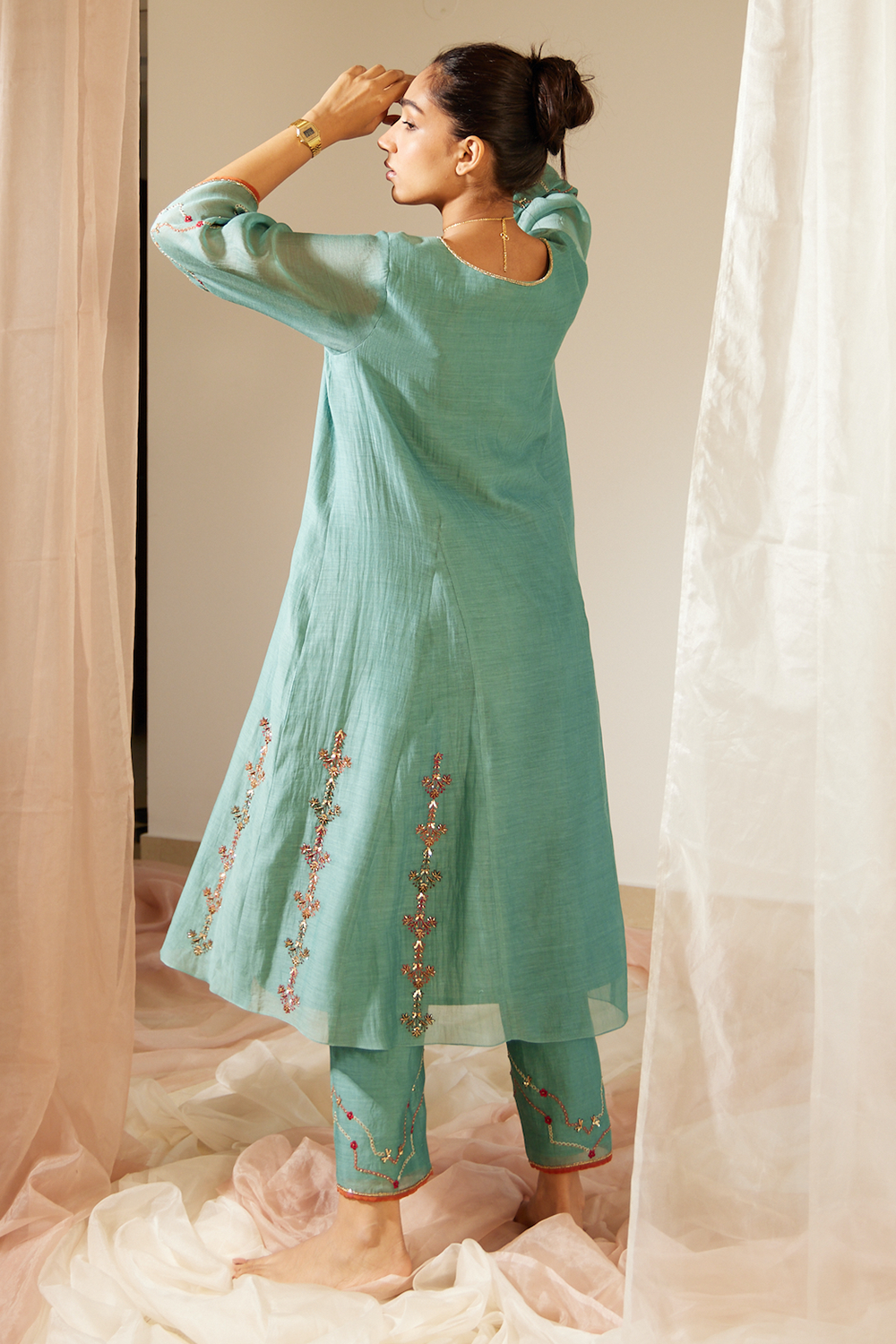 Blue Vrinda Kurta Set