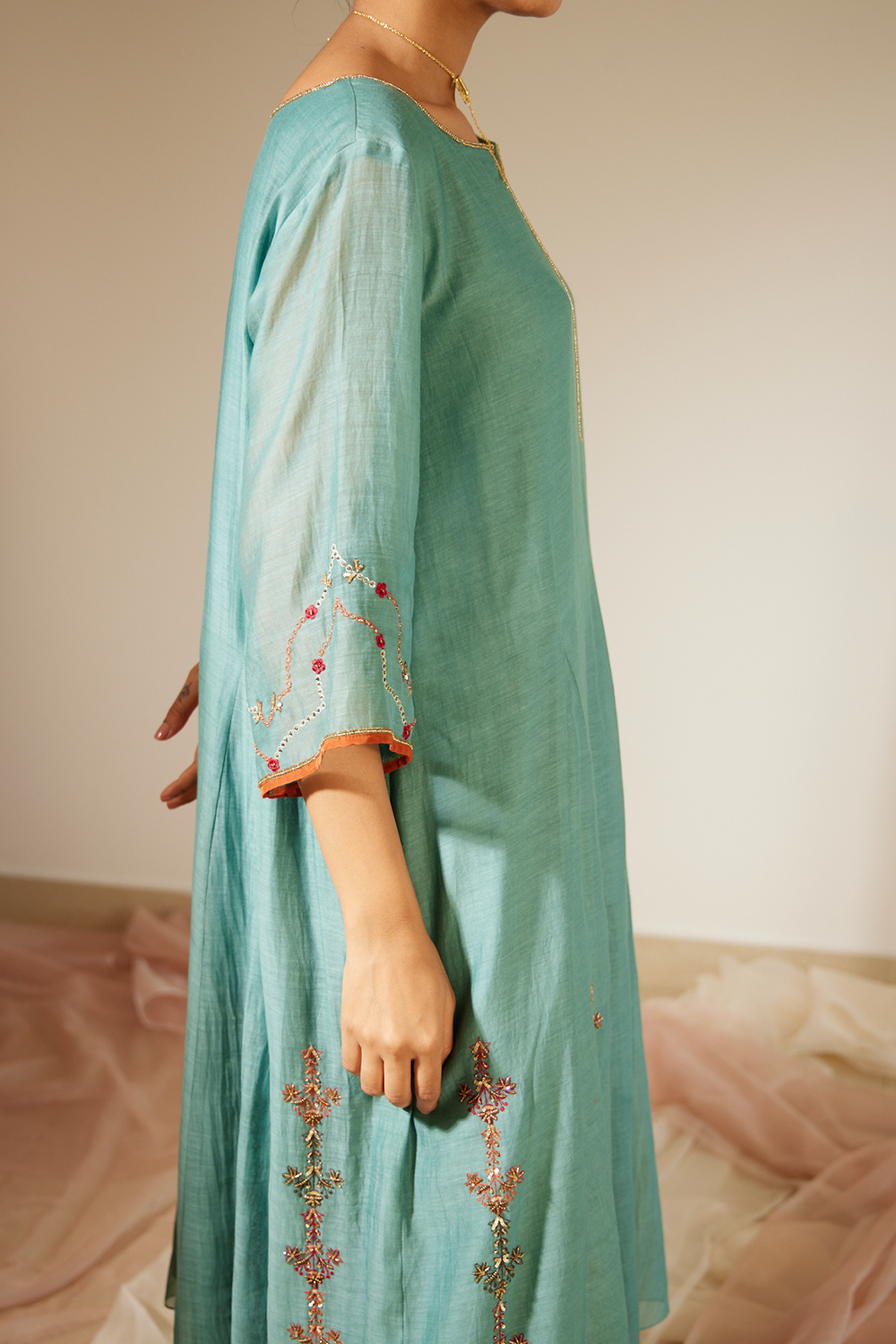 Blue Vrinda Kurta Set