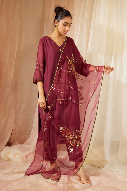 Purple Dhuleti Stole