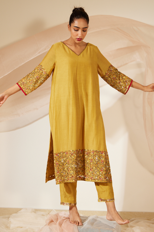 Yellow Gulaal Kurta Set