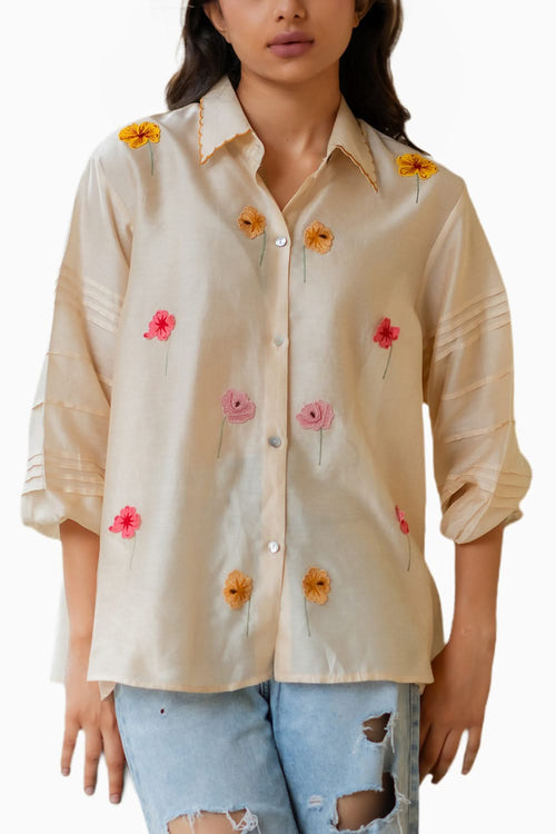Ecru Scarlet Shirt