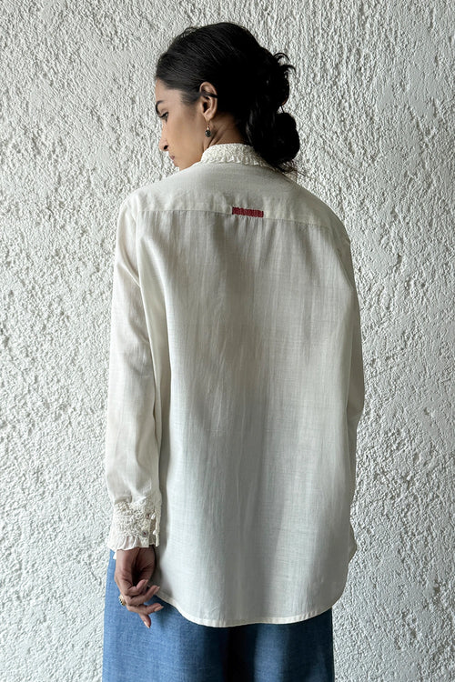 Scrunchy Collar Shirt