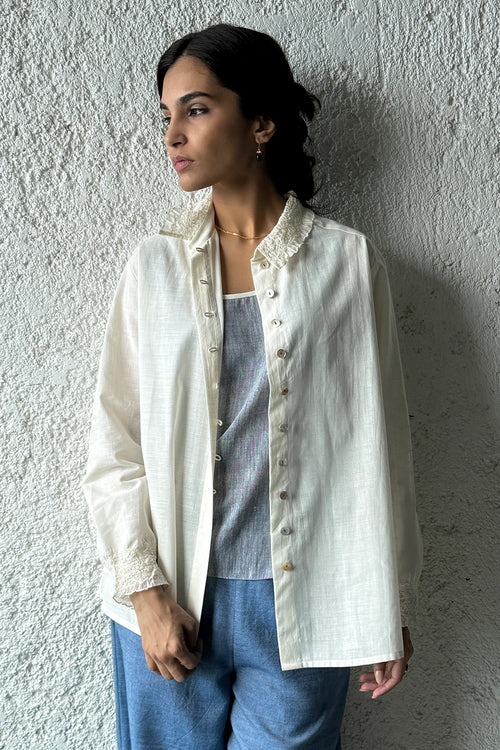 Scrunchy Collar Shirt