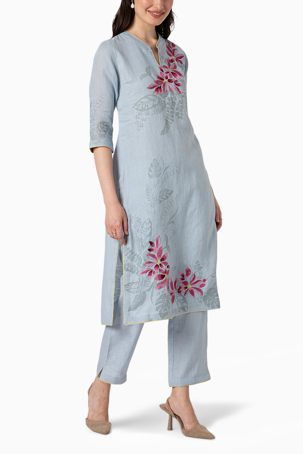 Shaded Star Flower Kurta and Pant