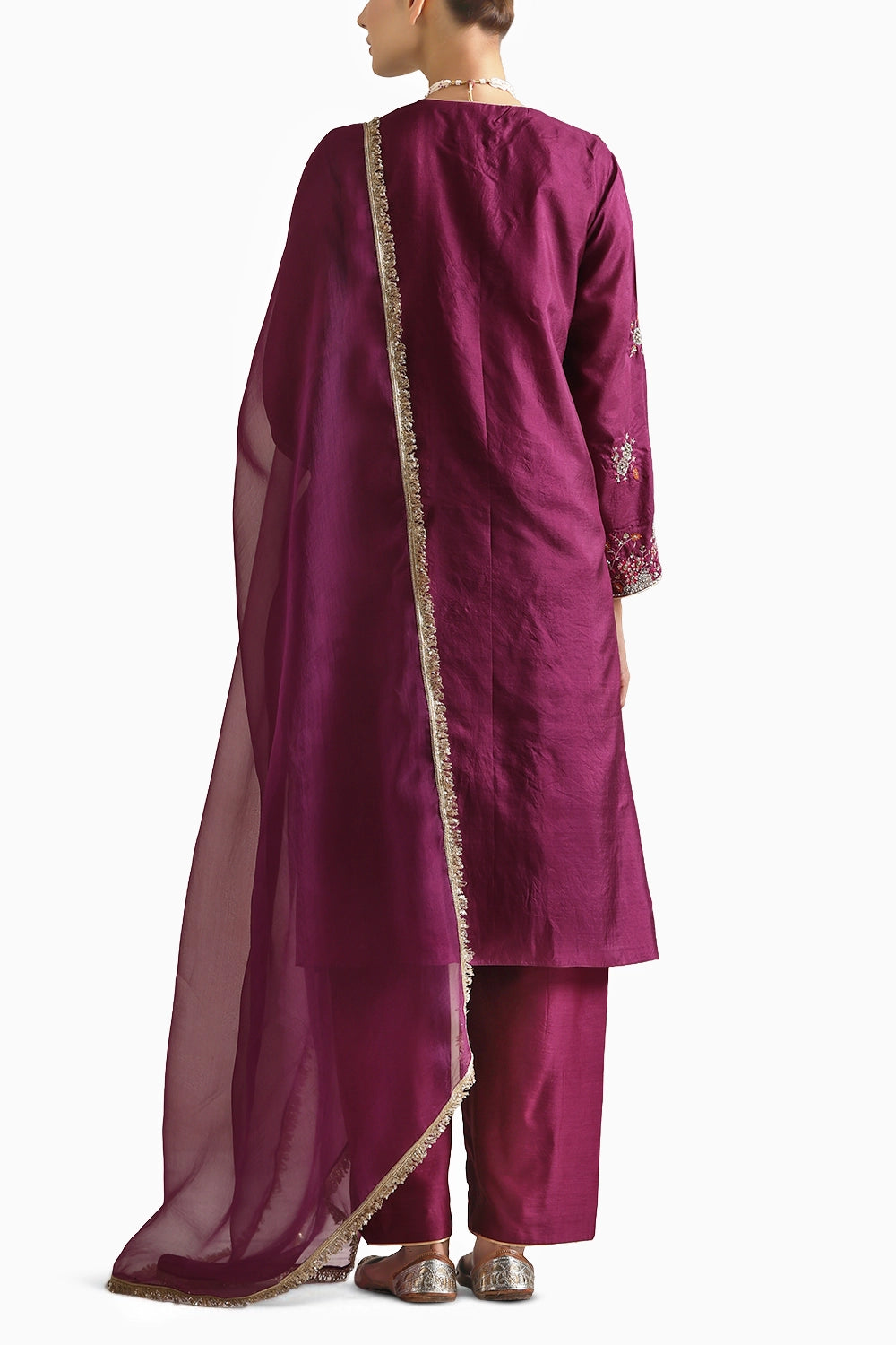 Aubergine Adya Kurta Set