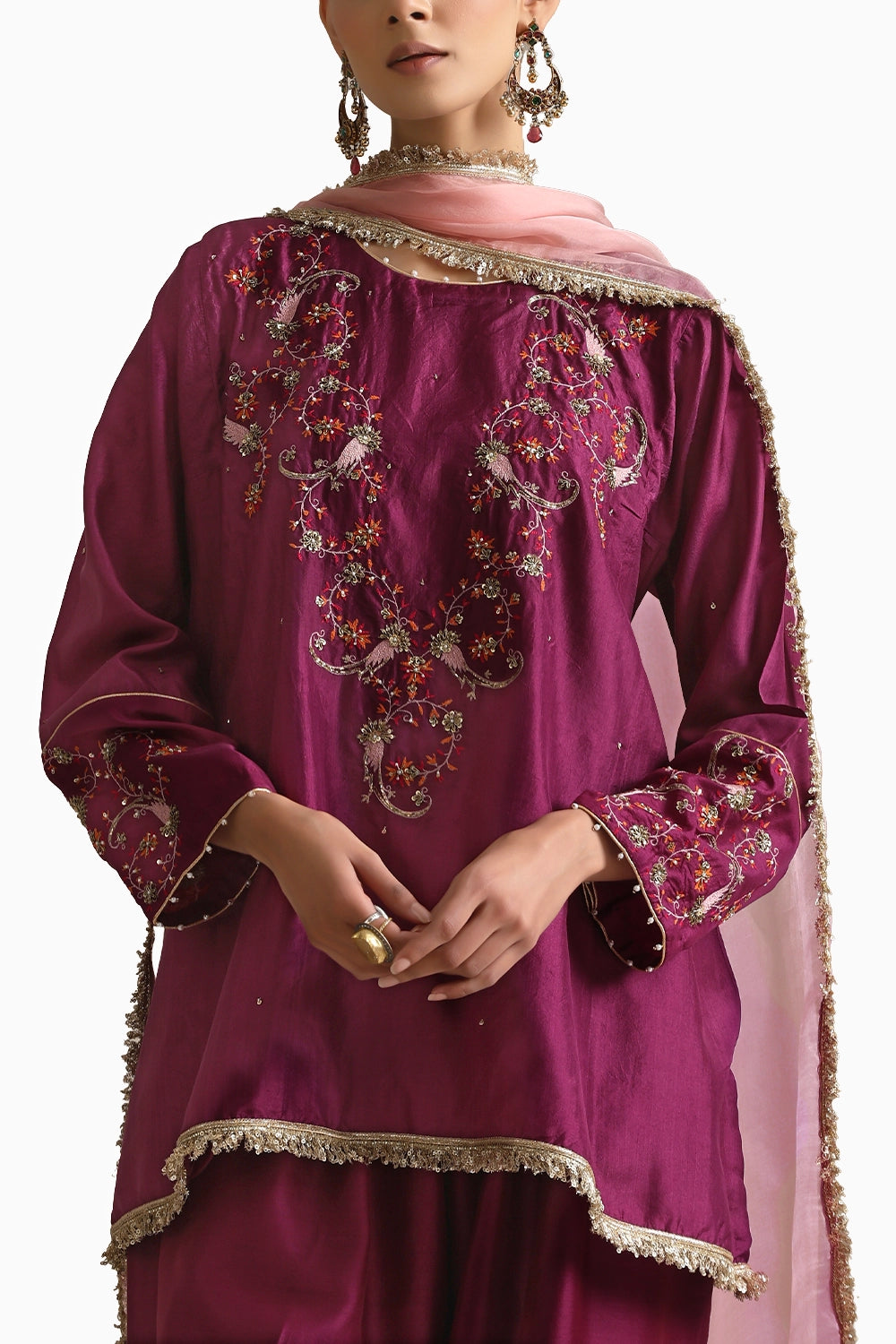 Aubergine Nyra Kurta Set