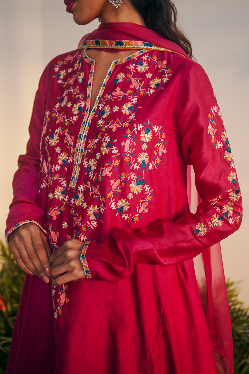 Rani Kimaya Kurta Set