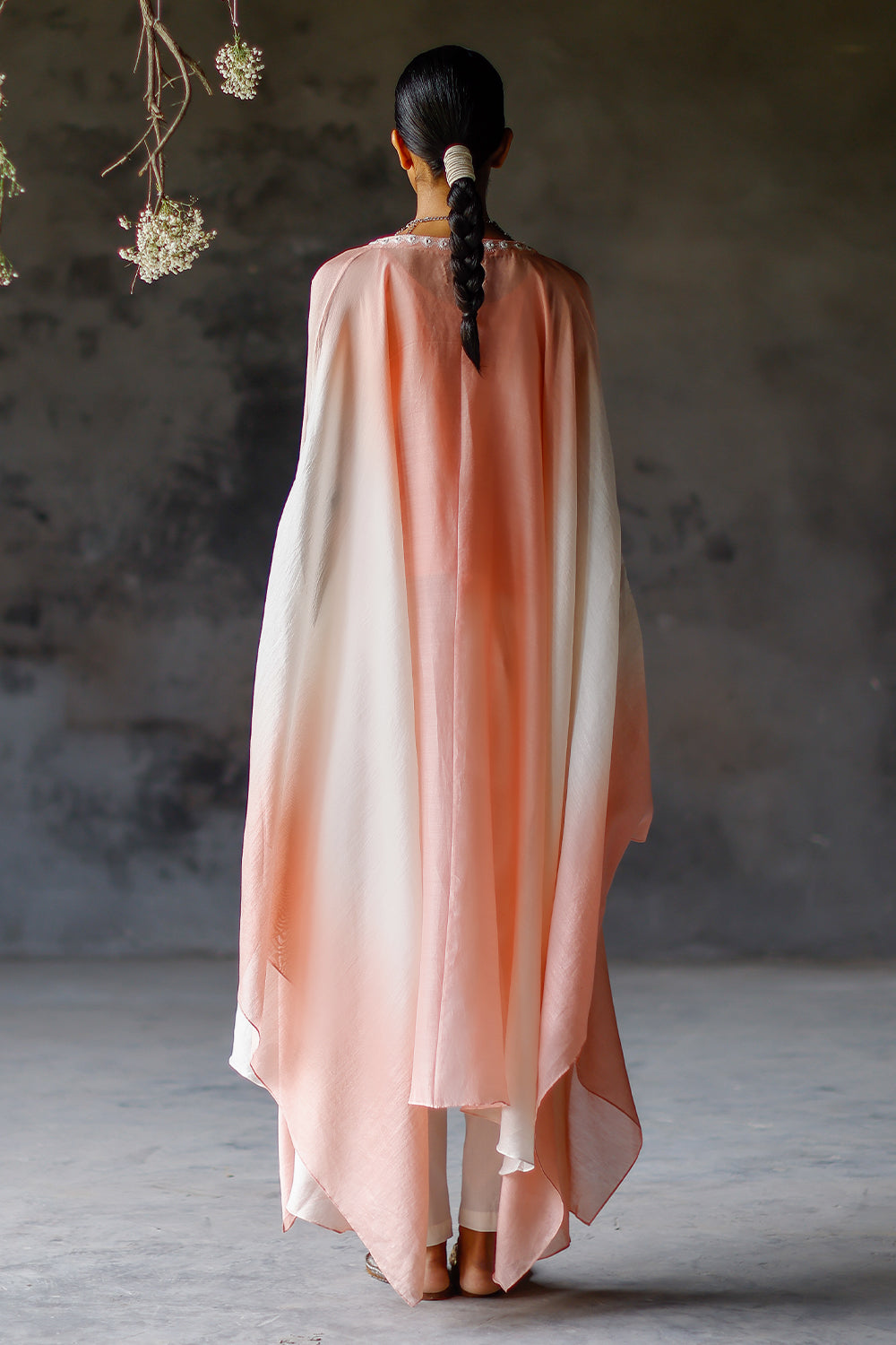 Coral Noura Cape Set