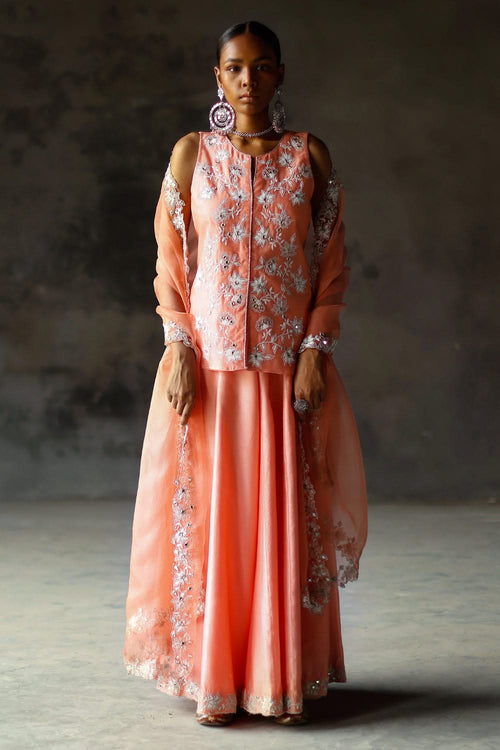 Coral Ariyah Sharara Set