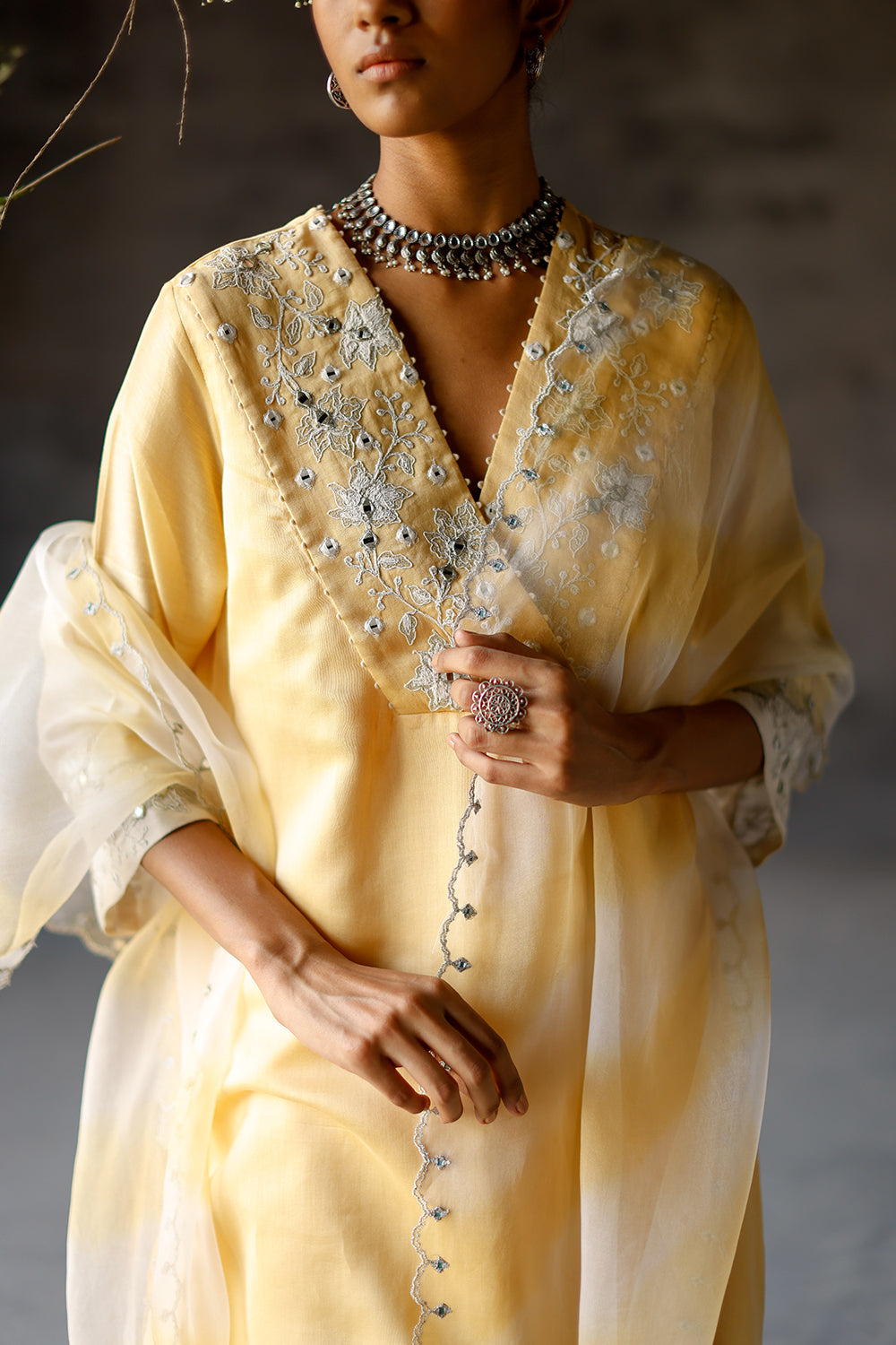 Yellow Advika Kurta Set