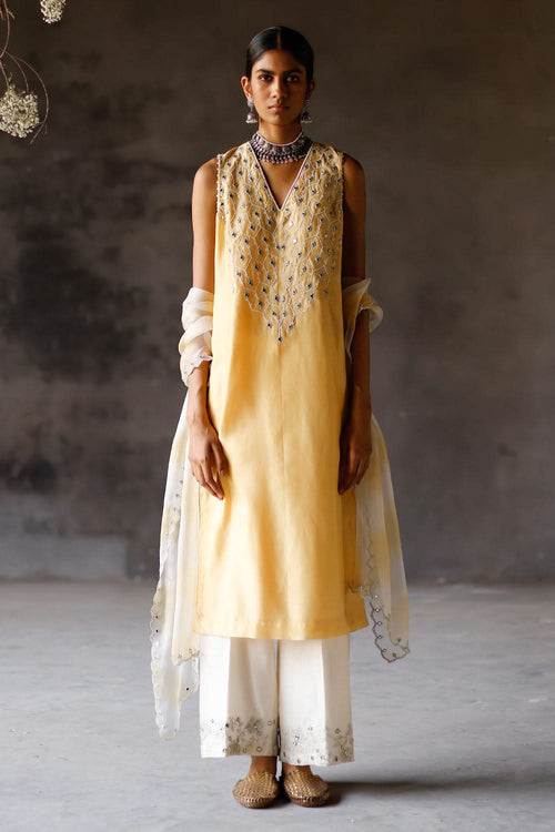Yellow Mauli Kurta Set