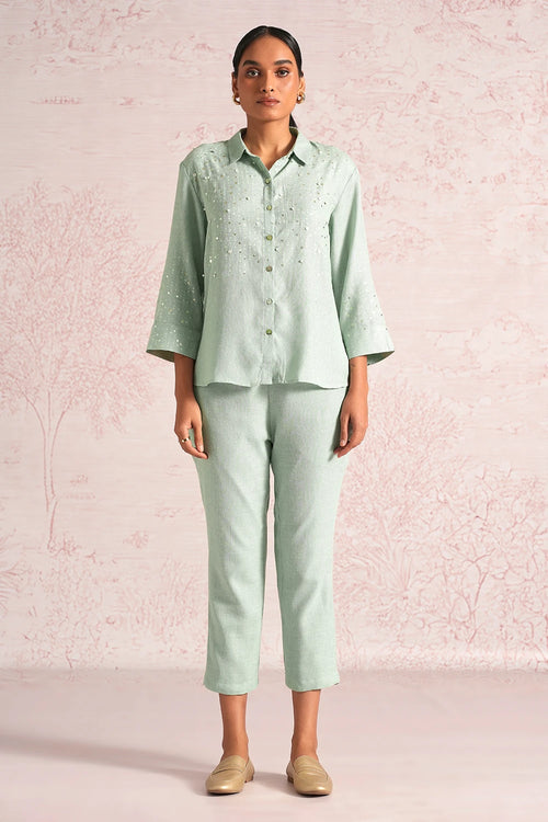 Shimmer Strings Cloud Shirt Co-ord