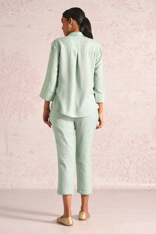 Shimmer Strings Cloud Shirt Co-ord