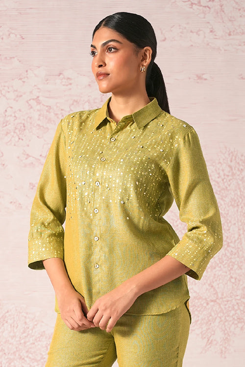 Shimmer Strings Pear Shirt