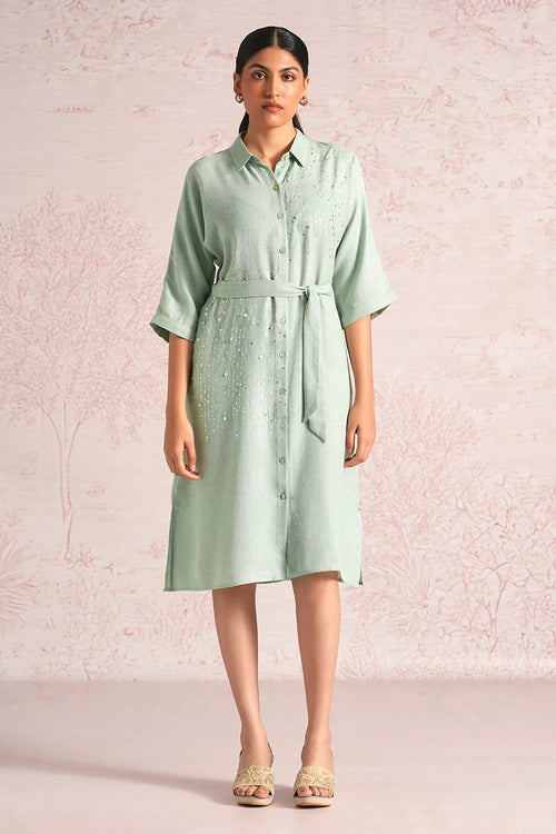 Shimmer Strings Cloud Kyra Dress
