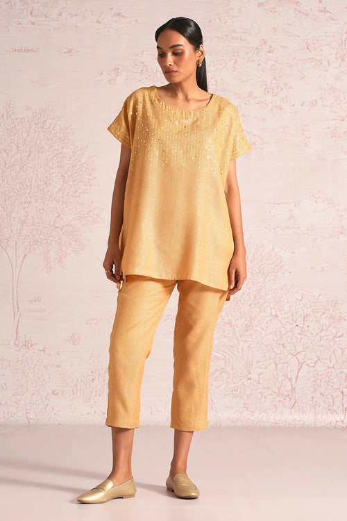 Shimmer Strings Cashew Square Co-ord