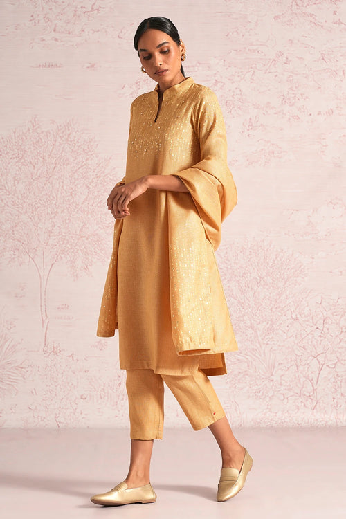 Shimmer Strings Cashew Kurta Set