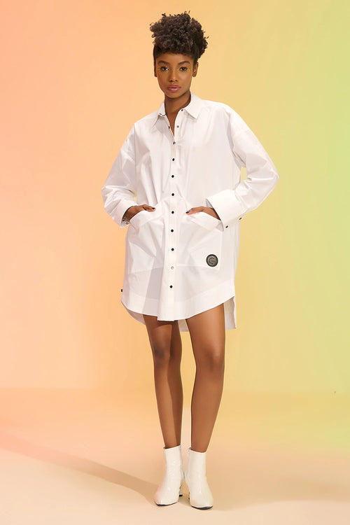 Shirley White Shirt Dress