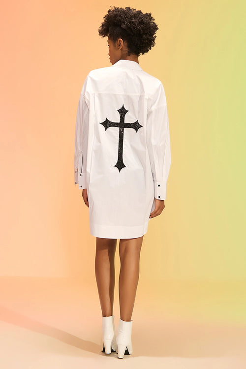 Shirley White Shirt Dress