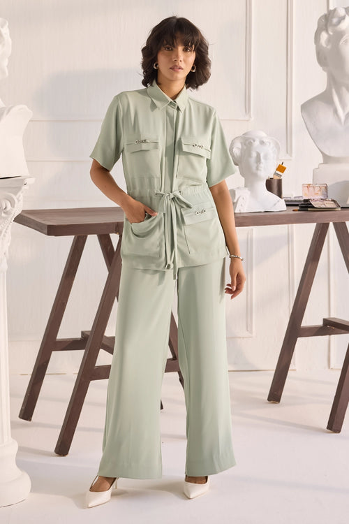 Rio Buckle Green Co-ord Set