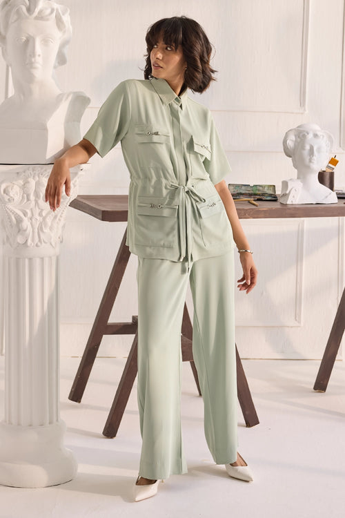 Rio Buckle Green Co-ord Set