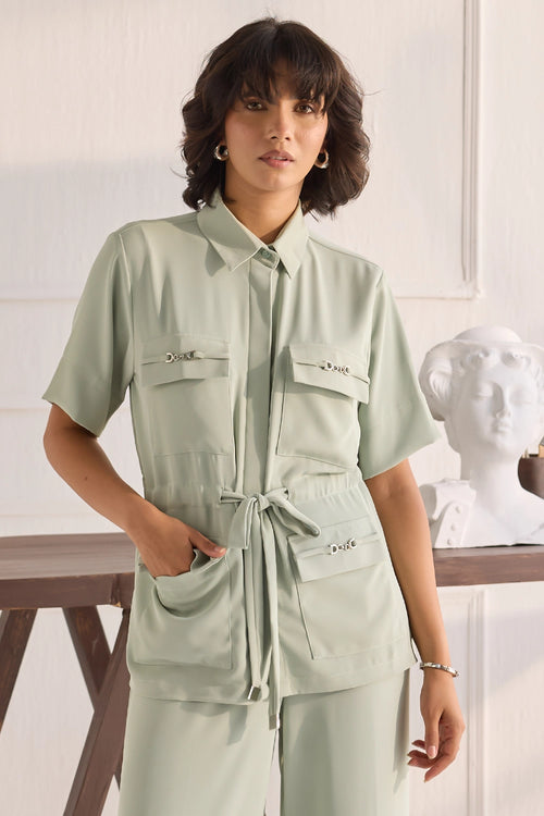 Rio Buckle Green Co-ord Set