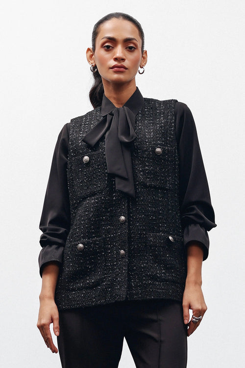 Tweed Theory Shirt and Jacket Set