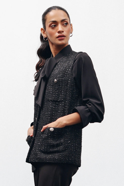 Tweed Theory Shirt and Jacket Set