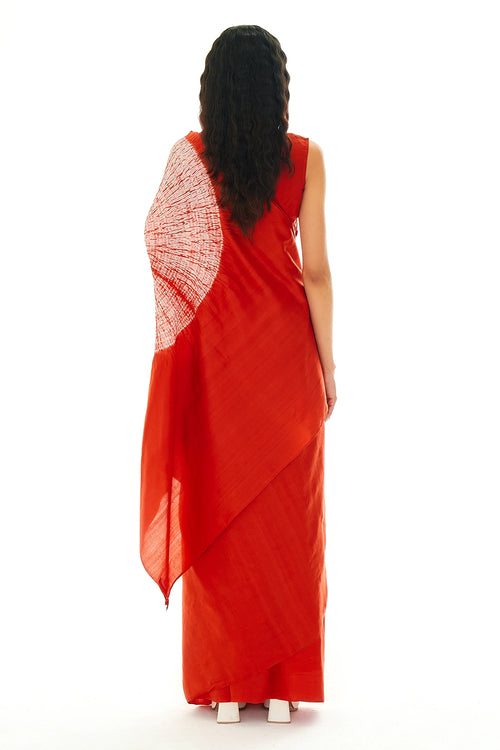 Clay Shoot Handwoven Handsfree Saree