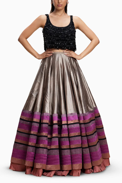 Multi-Coloured Lehenga Skirt