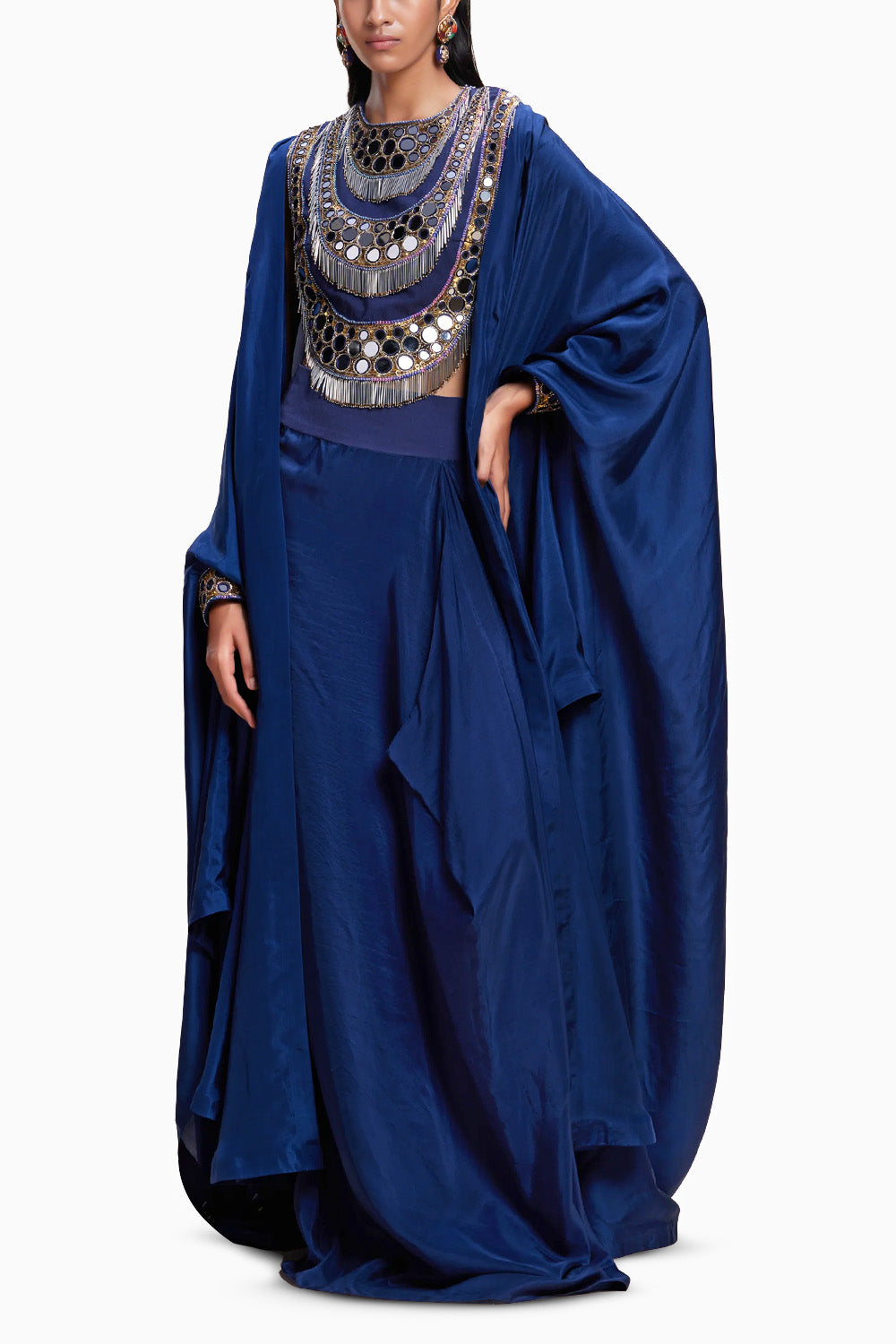 Midnight Blue Cape Set