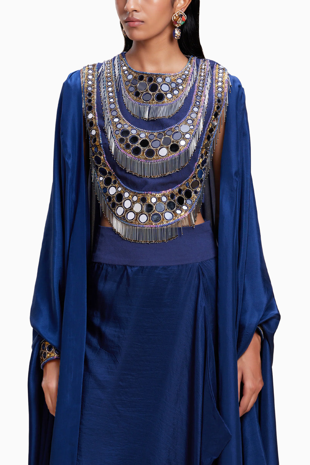 Midnight Blue Cape Set