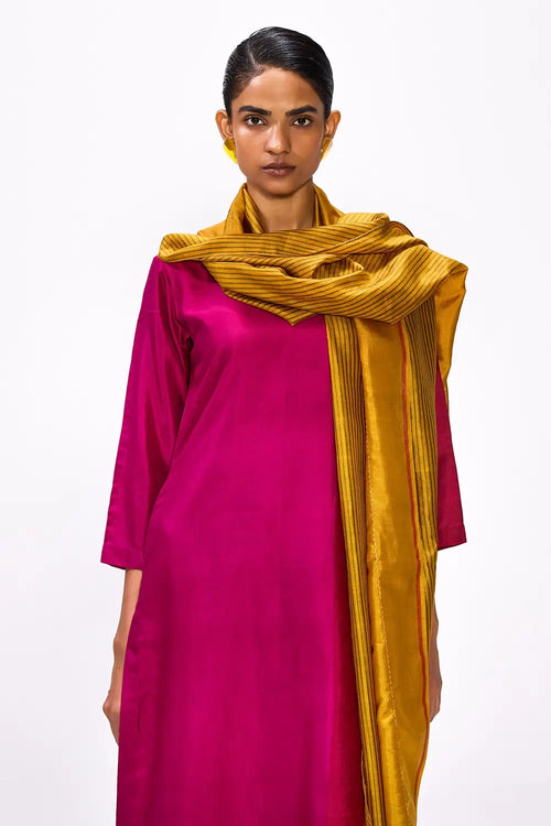 Margin Ochre Dupatta
