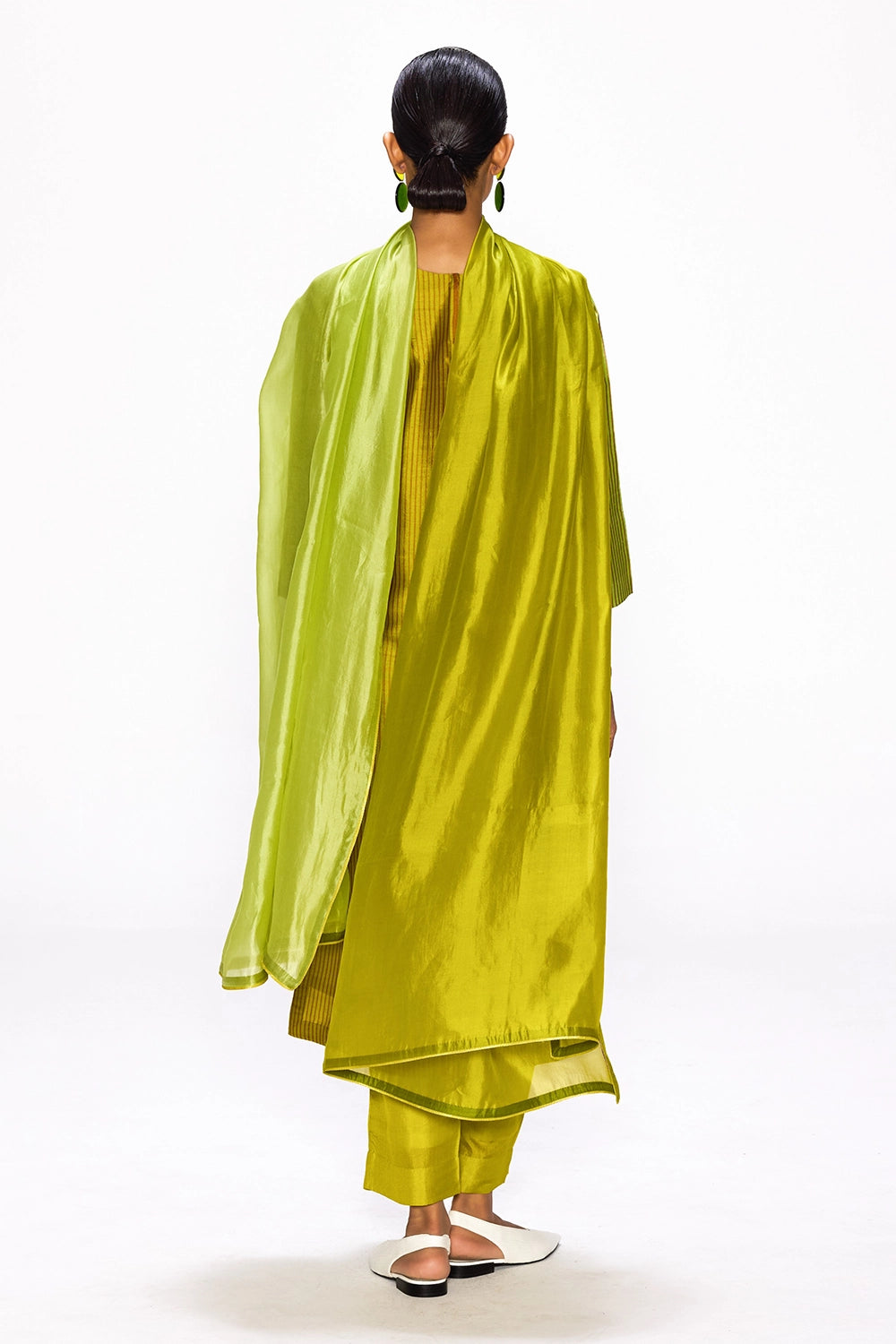 Smudge Greenery Dupatta