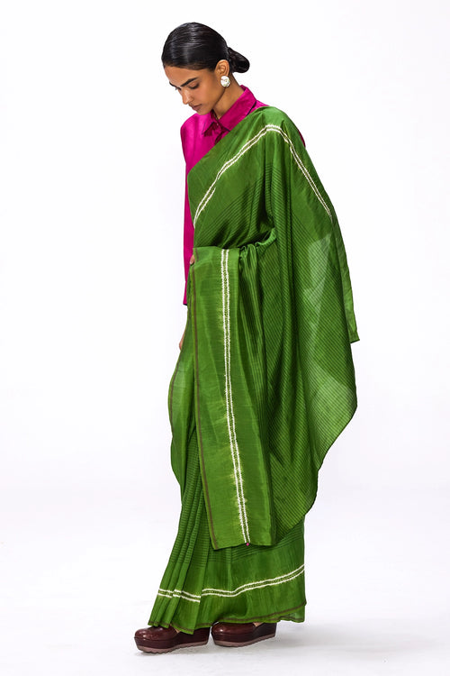 Margin Cactus Saree