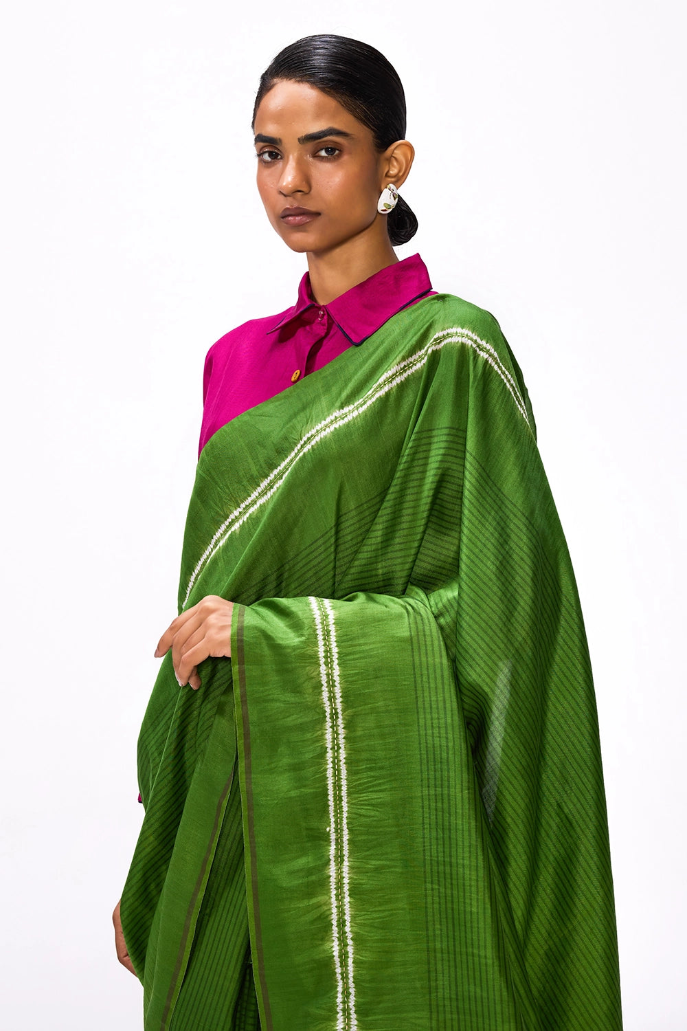 Margin Cactus Saree