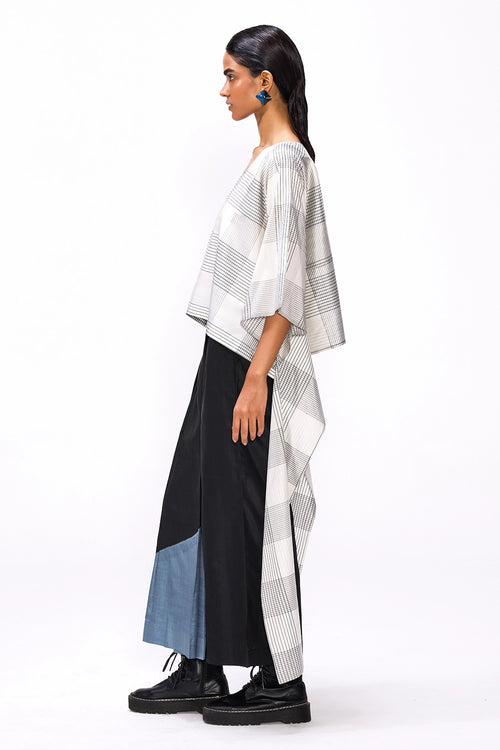 Off Grid Kaftan Check Blouse