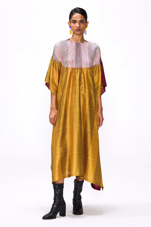 Off Grid Magenta-Ochre Kaftan