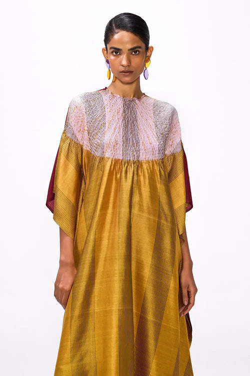 Off Grid Magenta-Ochre Kaftan