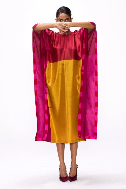 Redochre Colour Block Kaftan