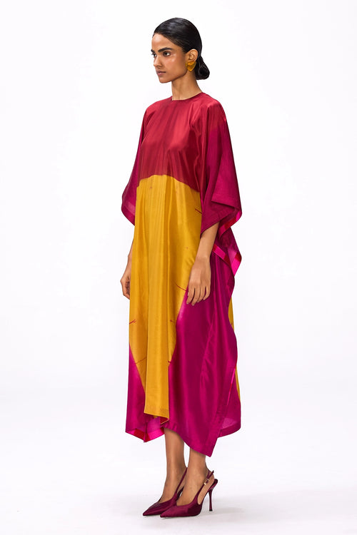 Redochre Colour Block Kaftan