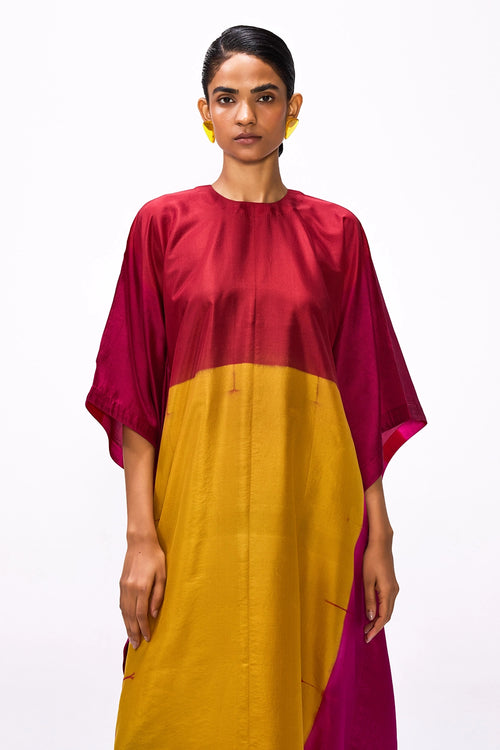 Redochre Colour Block Kaftan