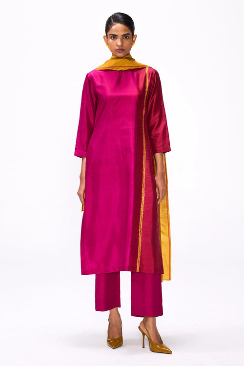 Margin Tango Red Kurta Set