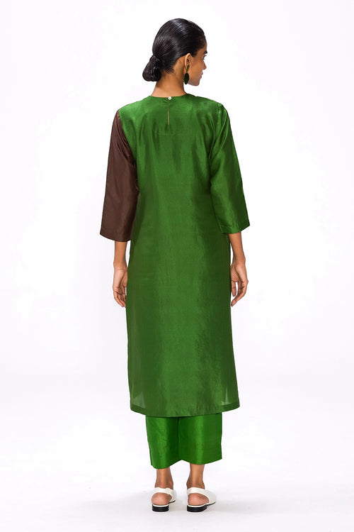 Margin Purple Moss Kurta