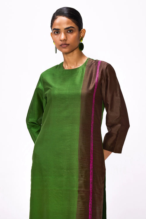 Margin Purple Moss Kurta