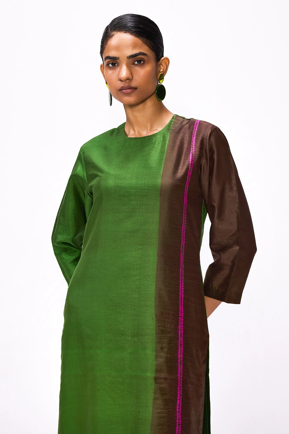 Margin Purple Moss Kurta
