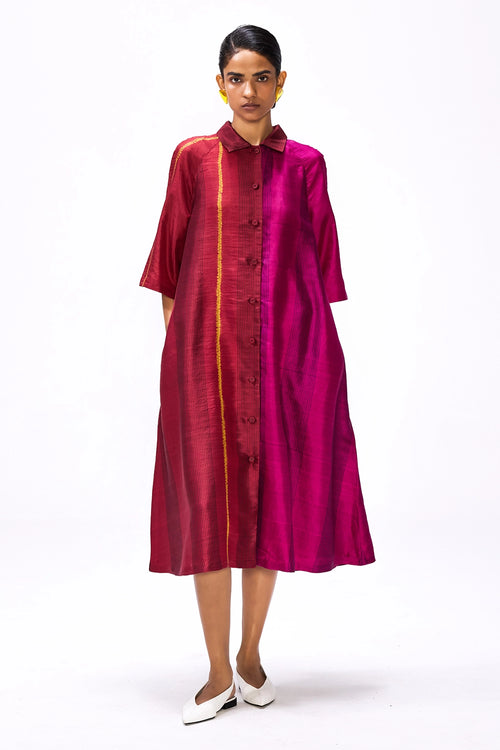 Margin Wine Dress
