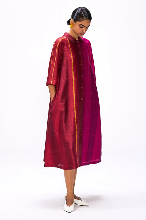 Margin Wine Dress